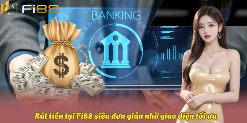 Rút tiền tại Fi88 siêu đơn giản nhờ giao diện tối ưu