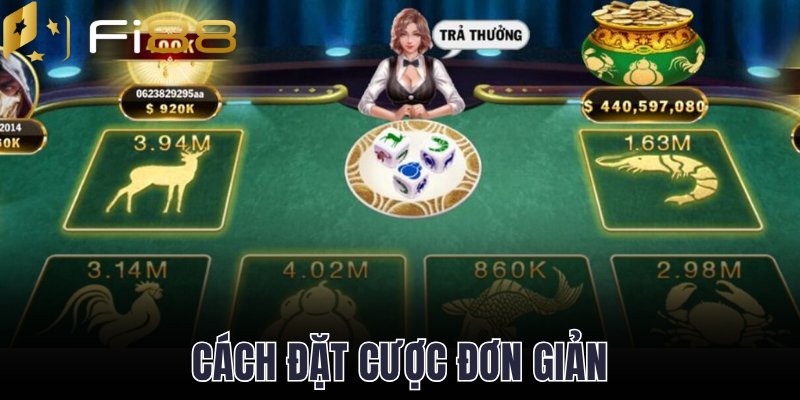 Cách đặt cược đơn giản trong luật chơi 